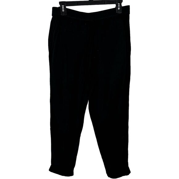 Madewell Cuffed Track Trousers Black Pants Women's Medium - Picture 7 of 7